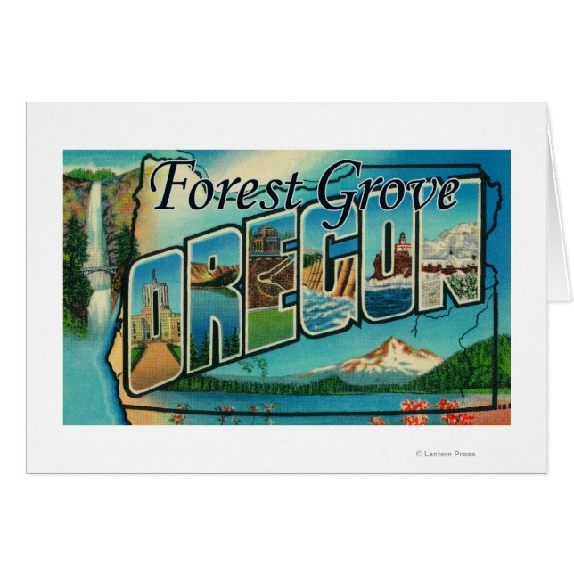 Bosboomgaard, oregon - grote lettertjes (Voorkant Horizontaal)