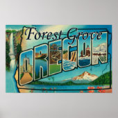 Bosboomgaard, oregon - grote lettertjes poster (Voorkant)
