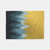 Bosboomgaarden Golden Landschap Fleece Deken (Voorkant (Horizontaal))