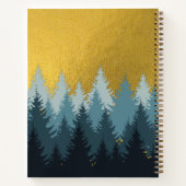 Bosboomgaarden Golden Landschap Notitieboek (Achterkant)