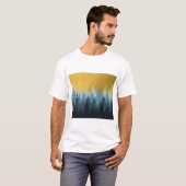 Bosboomgaarden Golden Landschap T-shirt (Voorkant volledig)