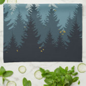 Bosboomgaarden Golden Landschap Theedoek (Gevouwen)