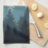 Bosboomgaarden Golden Landschap Theedoek (Quarter Fold)