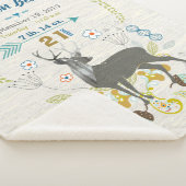 Bosboomkwekerij deer Leaf Floral Pattern Birth Sta Sherpa Deken (3/4)