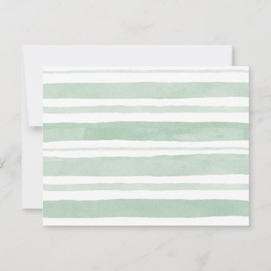 Bosbos Baby shower Bedankkaart (Achterkant)