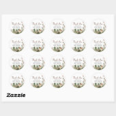 Bosbos Baby shower Favor Ronde Sticker (Vel)