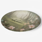 Bosbos Baby shower Papieren Bordje (Gekanteld)