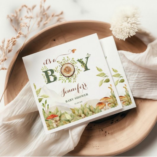 Bosbos Baby shower Servet