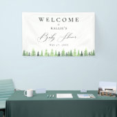 Bosbos Baby shower Spandoek (Beurs)