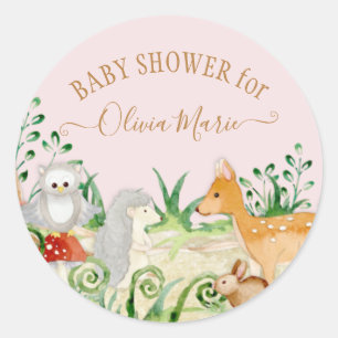 Bosbos Dierroze dervos Owl Foliage Ronde Sticker