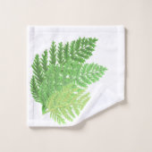 Bosbos groene varens bosvarens bladeren bad handdoek (Wasdoekje)