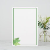 Bosbos groene varens bosvarens bladeren briefpapier (Staand voorkant)