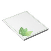 Bosbos groene varens bosvarens bladeren notitieblok (Schuin)