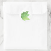 Bosbos groene varens bosvarens bladeren ronde sticker (Tas)