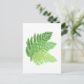 Bosbos groene varens bosvarens briefkaart (Staand voorkant)