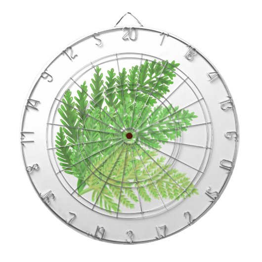 Bosbos groene varens bosvarens dartbord (Voorkant)