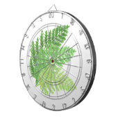 Bosbos groene varens bosvarens dartbord (Voorkant Rechts)