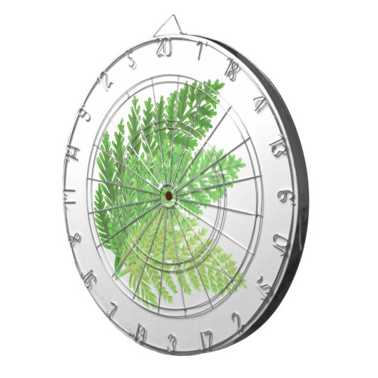 Bosbos groene varens bosvarens dartbord (Voorkant Rechts)