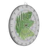 Bosbos groene varens bosvarens dartbord (Voorkant Links)