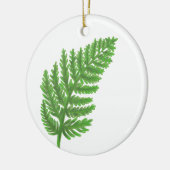 Bosbos groene varens bosvarens keramisch ornament (Links)