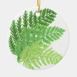 Bosbos groene varens bosvarens keramisch ornament