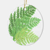 Bosbos groene varens bosvarens keramisch ornament (Links)