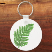 Bosbos groene varens bosvarens sleutelhanger (Voorkant)
