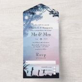 Bosbos in het meer van het bos in één uitnodiging (Binnen)