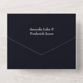 Bosbos in het meer van het bos in één uitnodiging (Achterkant)