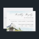 Bosbos met het Alpengebergte RSVP Kaart<br><div class="desc">Dit elegante ontwerp kenmerkt elegant uitzicht in de bergen,  geïnspireerd door het droomachtige Alpen-landschap. Pas de kaart aan met uw gegevens en als u de stijl en plaatsing van de tekst verder wilt herschikken,  drukt u op de knop "Klik om verder aan te passen".</div>