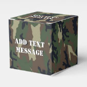 Bosbos Militaire Camouflage Favor Box Bedankdoosjes (Voorkant Zijde)