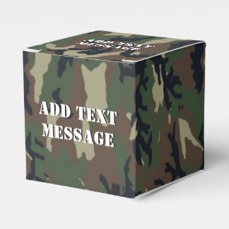 Bosbos Militaire Camouflage Favor Box Bedankdoosjes