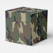 Bosbos Militaire Camouflage Favor Box Bedankdoosjes (Achterkant)