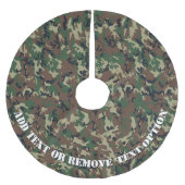 Bosbos Militaire Camouflage Kerstboom Rok (Voorkant)