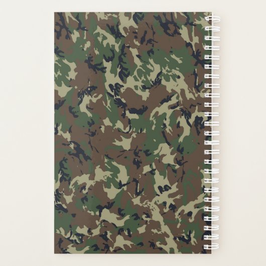 Bosbos Militaire Camouflage Planner (Achterkant)
