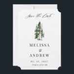 Bosbos Sparen de Datum Save The Date<br><div class="desc">Woodland Forest foto Save the Date</div>