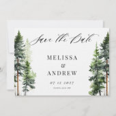 Bosbos Sparen de Datum Save The Date (Voorkant)