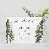 Bosbos Sparen de Datum Save The Date (Staand voorkant)