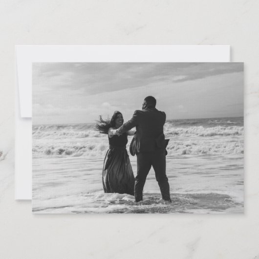 Bosbos Sparen de Datum Save The Date (Achterkant)