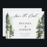 Bosbos Sparen de Datum Save The Date<br><div class="desc">Woodland Forest foto Save the Date</div>