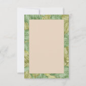 Bosbossen Baby shower Bedankkaart (Achterkant)