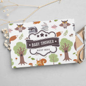 Bosbossen Baby shower Cute Boy Gastenboek