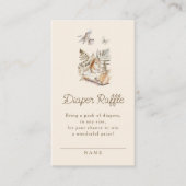 Bosbossen Baby shower Diaper Raffle Informatiekaartje (Voorkant)