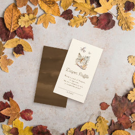 Bosbossen Baby shower Diaper Raffle Informatiekaartje