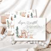 Bosbossen Baby shower Diaper Raffle Informatiekaartje