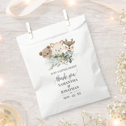 Bosbossen Baby shower Favor Bedankzakje (Geknipt)