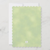 Bosbossen Baby shower Invitation Kaart (Achterkant)