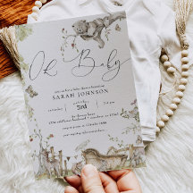 Bosbossen Baby shower Invitation