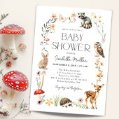 Bosbossen Baby shower Invitation Kaart