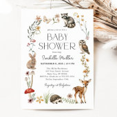 Bosbossen Baby shower Invitation Kaart
